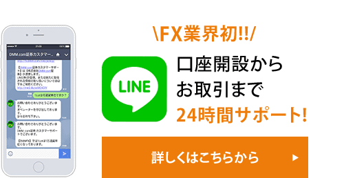 FX業界初!!LINEサポート