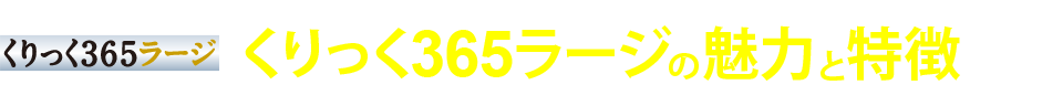 くりっく365ラージの魅力と特徴